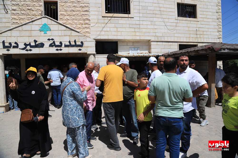 يوم انتخابي طويل في بلدة طيردبا تغطية عدسة موقع ياجنوب 